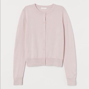 NWOT H&M light pink blush cardigan - XXL